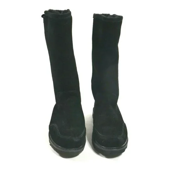BearPaw Shoes Bearpaw Elle Tall Black Suede Cold Weather Boots